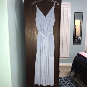 Blue and White Stripe Jumper